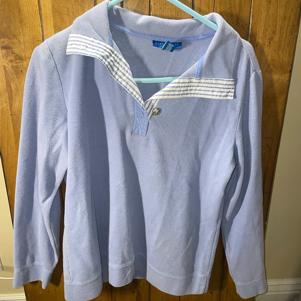 Karen Scott purple long sleeve sweater